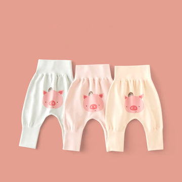 Baby Cartoon Pig Simple Pants