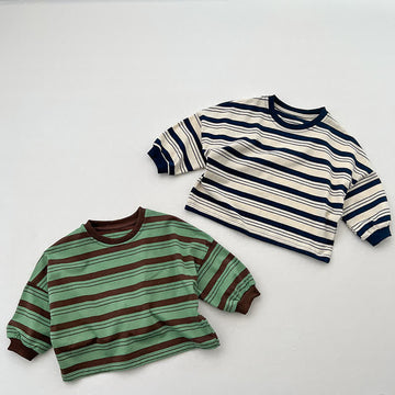 Toddler Boy Casual Striped Loose T-shirt