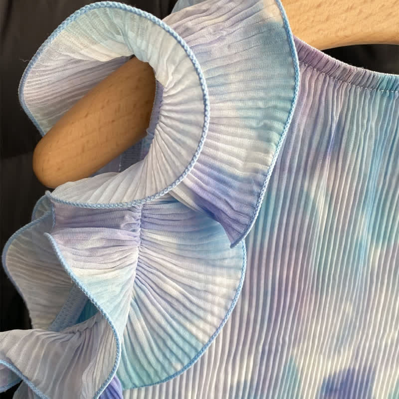 Toddler Girl Blue Sleeveless Sweet Dress