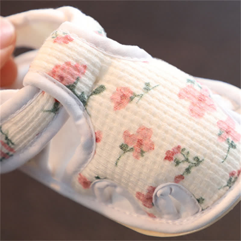 Baby Girl Flower Prewalker Shoes