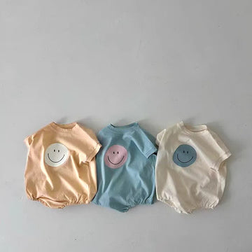 Baby Lovely Happy Face Simple Bodysuit