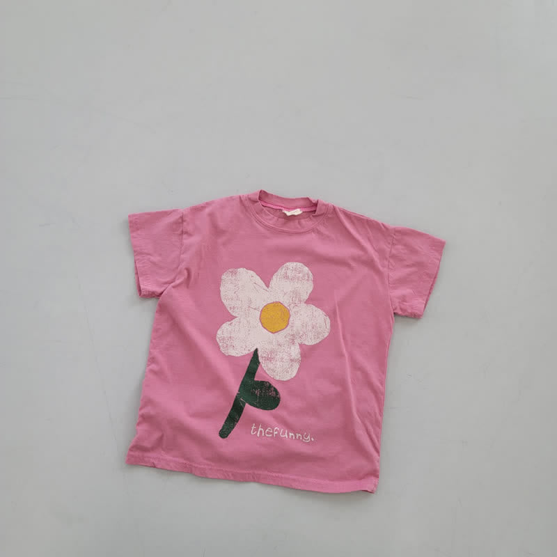 THE FUNNY Toddler Flower Loose Dress