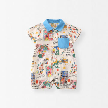 WELL YOU CAN! Baby Polo Colorful Romper