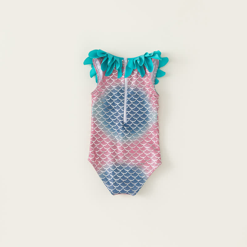 Toddler Girl Mermaid Lace Green Swimwear