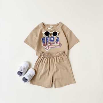 USA Baby 2-Piece Sweatsuit Simple Set