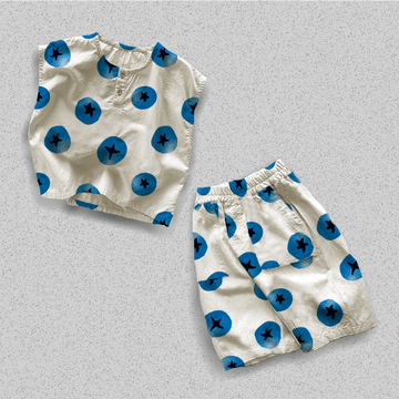 Blueberry Allover Toddler Tank Top Set