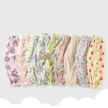 Toddler Anti-mosquito Flower Jogger Pants