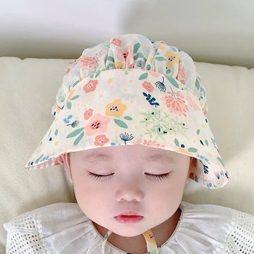 Baby Flower Multicolor Sun Bucket Hat