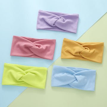 Baby Toddler Solid Color Cross Headband