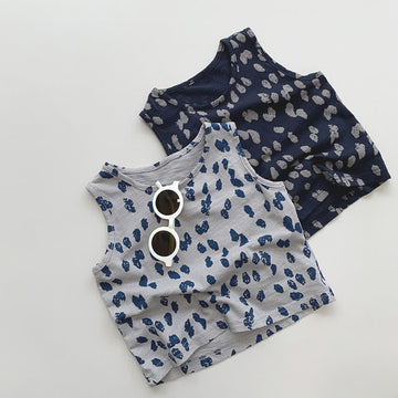 Toddler Vintage Dots Soft Tank Top