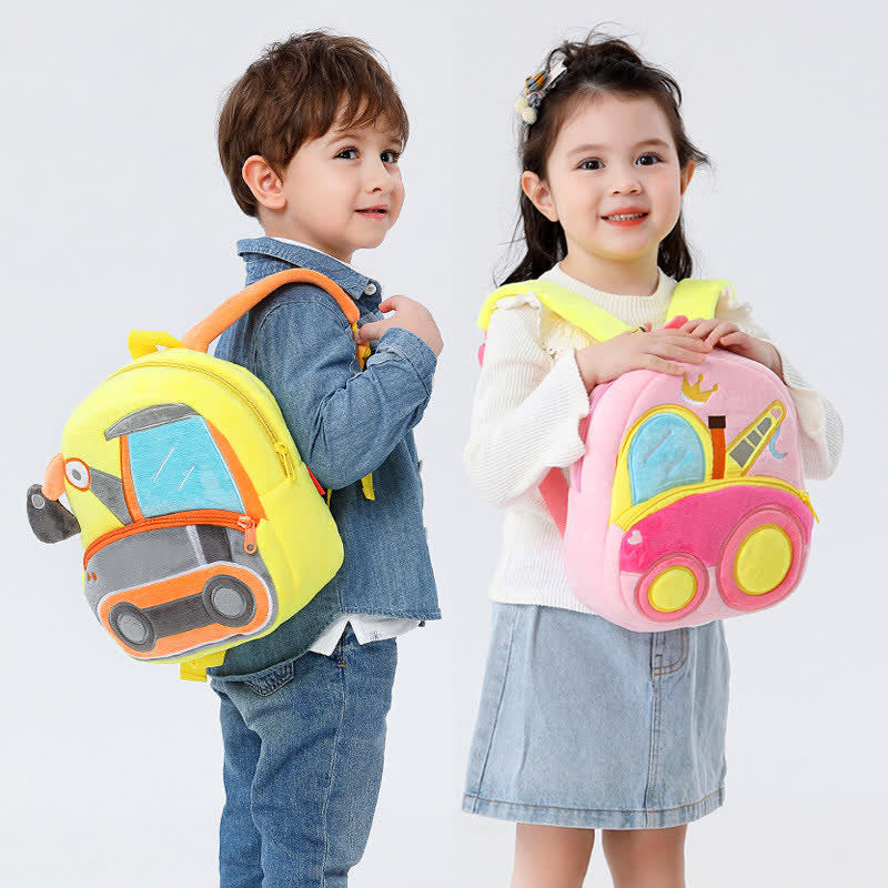 Baby Cartoon Engineering Vehicle Lovely Backpack