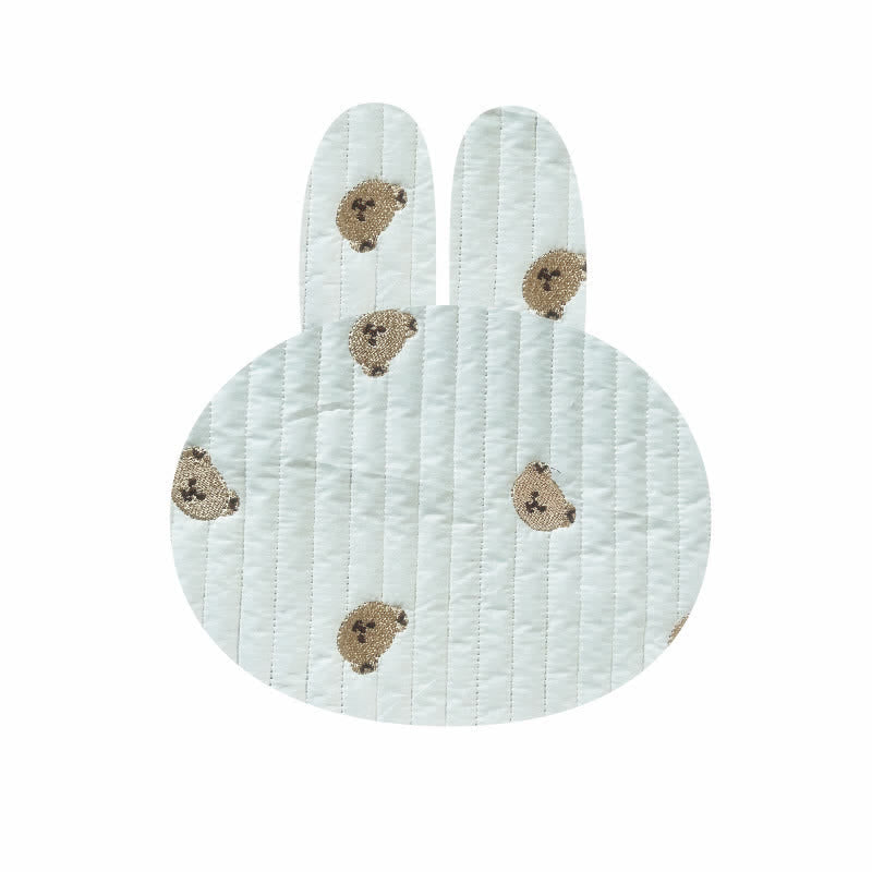 Bear Embroidered Animal Flat Pillow