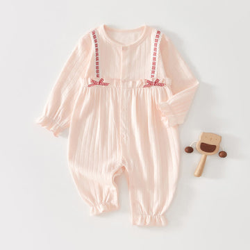 Baby Girl Bows Heart Lovely Romper