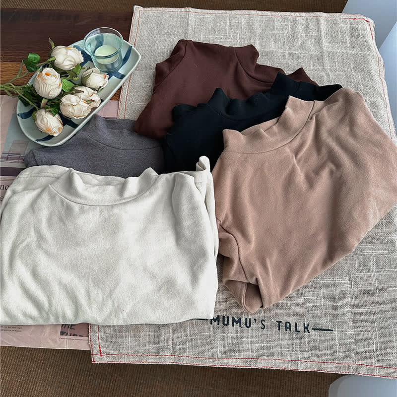 Toddler Simple Solid Color Soft T-shirt