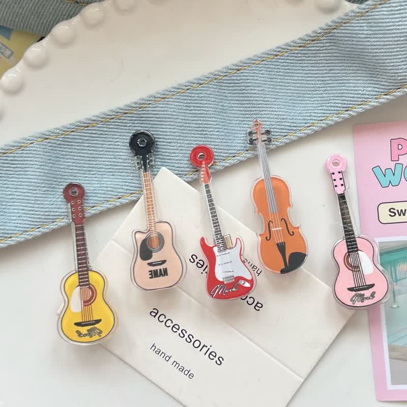Baby Guitar Musical Instruments Hair Clips