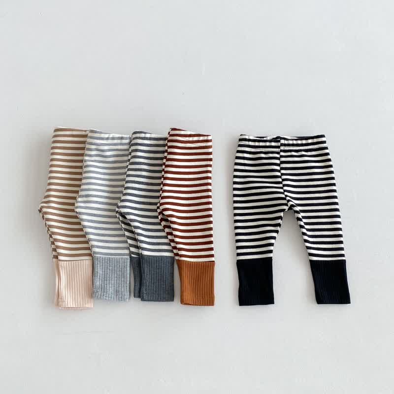 Baby Splicing Striped Leggings