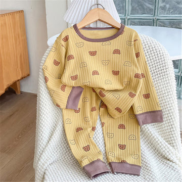 Toddler 2-Piece Yellow Bear Pajamas Set