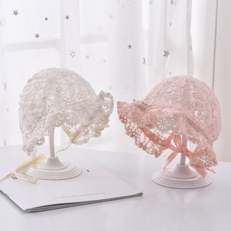 Baby Girl Lace Sweet Bonnet