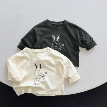 Toddler Rabbit with Carrot Soft T-shirt