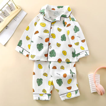 Toddler 2-Piece Fruit Gauze Pajamas Set