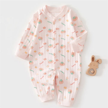 TOMATO Baby Pink Flower Romper