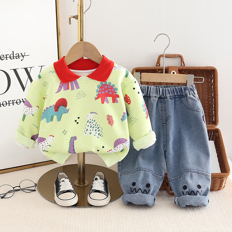 Toddler 2-Piece Polo Various Dinosaur Set