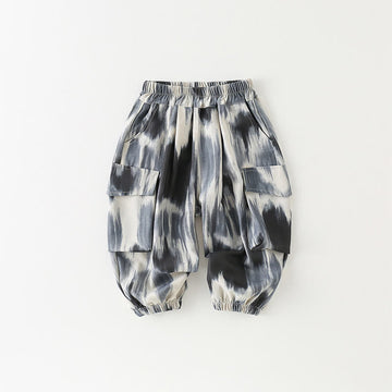 Toddler Double Pocket Ink Style Pants