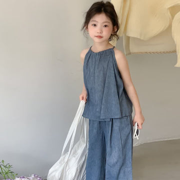 Kid Girl Blue 2-piece Cool Set