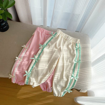 Toddler Girl Bow Casual Jogger Pants