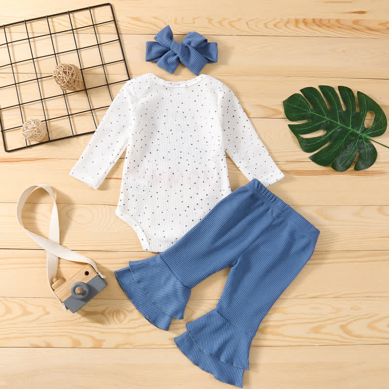 LOVE DADDY MOMMY Baby 2-Piece Set with Headband