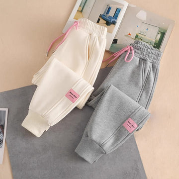 Kid Girl Casual Elasticated Waistband Sweatpants Leggings