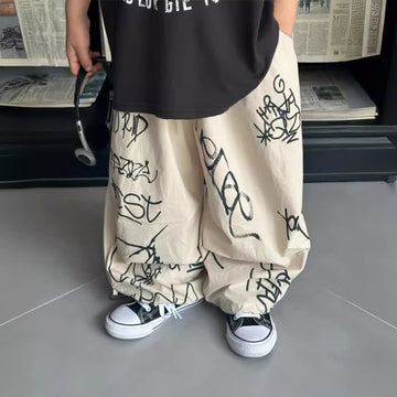 Kid Boy Graffiti Summer Cargo Pants