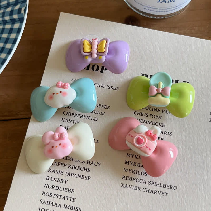 Baby Animal Cloud Bow Hair Clips