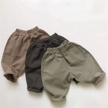 Toddler Casual Simple Pure Color Pants