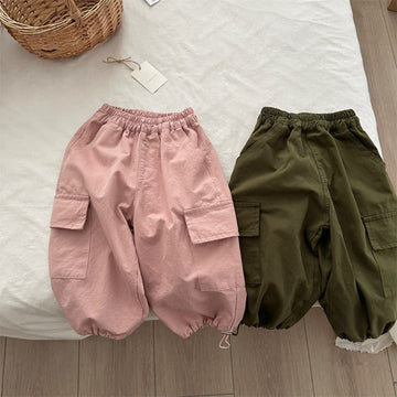 Toddler Worker Double Pocket Simple Pants