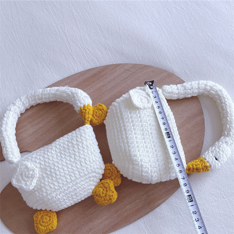 Baby Knitted Goose White Lovely Handbag