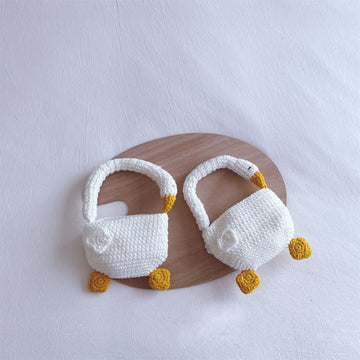 Baby Knitted Goose White Lovely Handbag