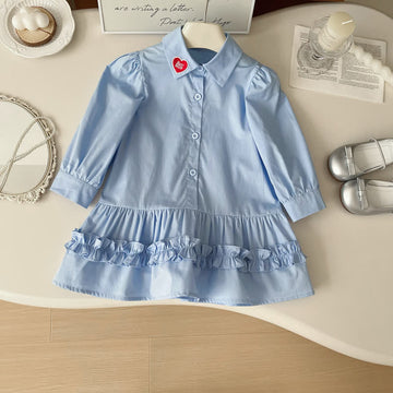 BEST BUDDY Toddler Blue Preppy Style Dress