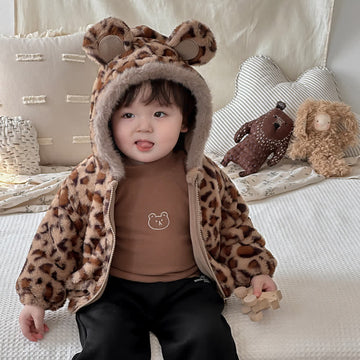 Baby Toddler Leopard Print Cotton Padded Coat