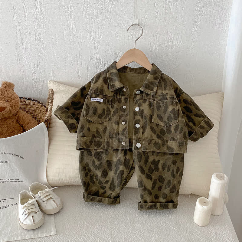 Baby 2-Piece Leopard Print Casual Set