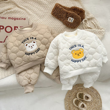 THIS IS A HAPPY DAY Baby 2-Piece Quilted Set