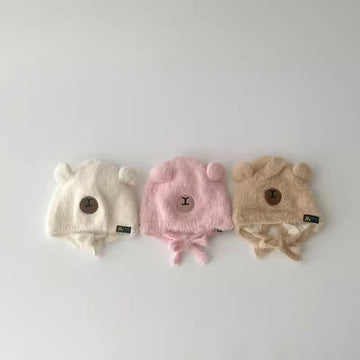 Baby Fleece Bear Lovely Bonnet