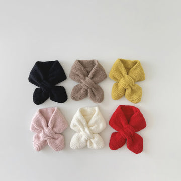 Baby Toddler Solid Color Fleece Scarf