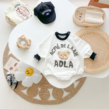 ADLA Baby Bear White Bodysuit