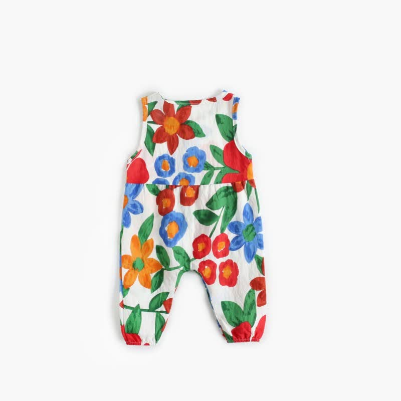Baby Girl White Floral Romper