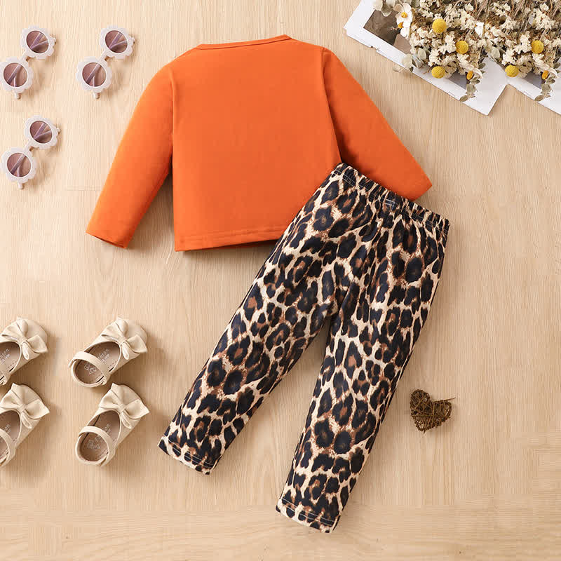 Toddler Girl 2-Piece Leopard Print Set