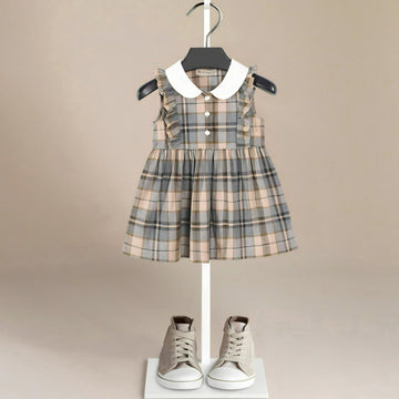 Vintage Plaid Faye Girls' Dress