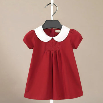 Red Retro Cotton Dress