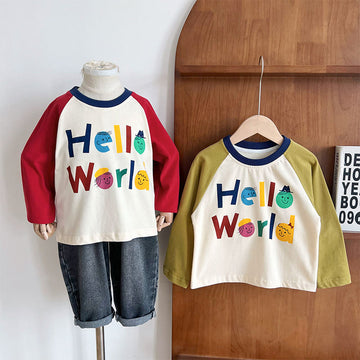 HELLO WORLD Toddler Boy Slogan Sweatshirt