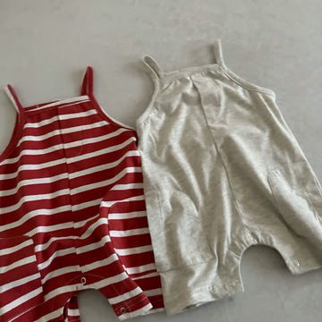 Baby Striped Sleeveless Loose Romper